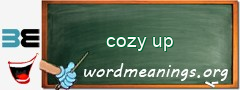 WordMeaning blackboard for cozy up